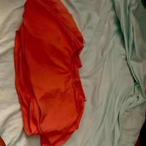 Cute bathing suit top; flowy all around; great pastel pink